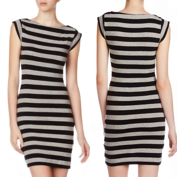 2/$50 New French Connection Nautical Stretch Dress - Picture 1 of 13